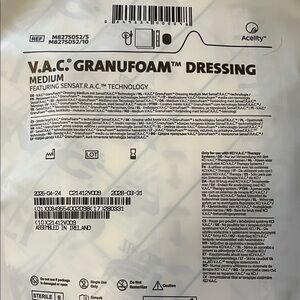 V.A.C. Granufoam Dressing Medium — White